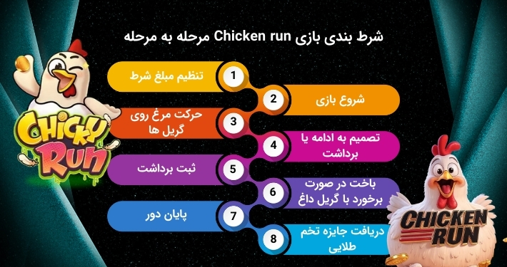 آموزش کامل شرط بندی در بازی چیکن ران